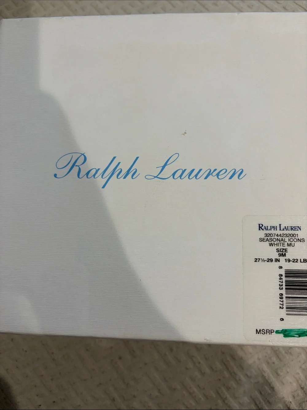 Ralph Lauren Light Blue & White Striped Baby Pajama Gift Set
